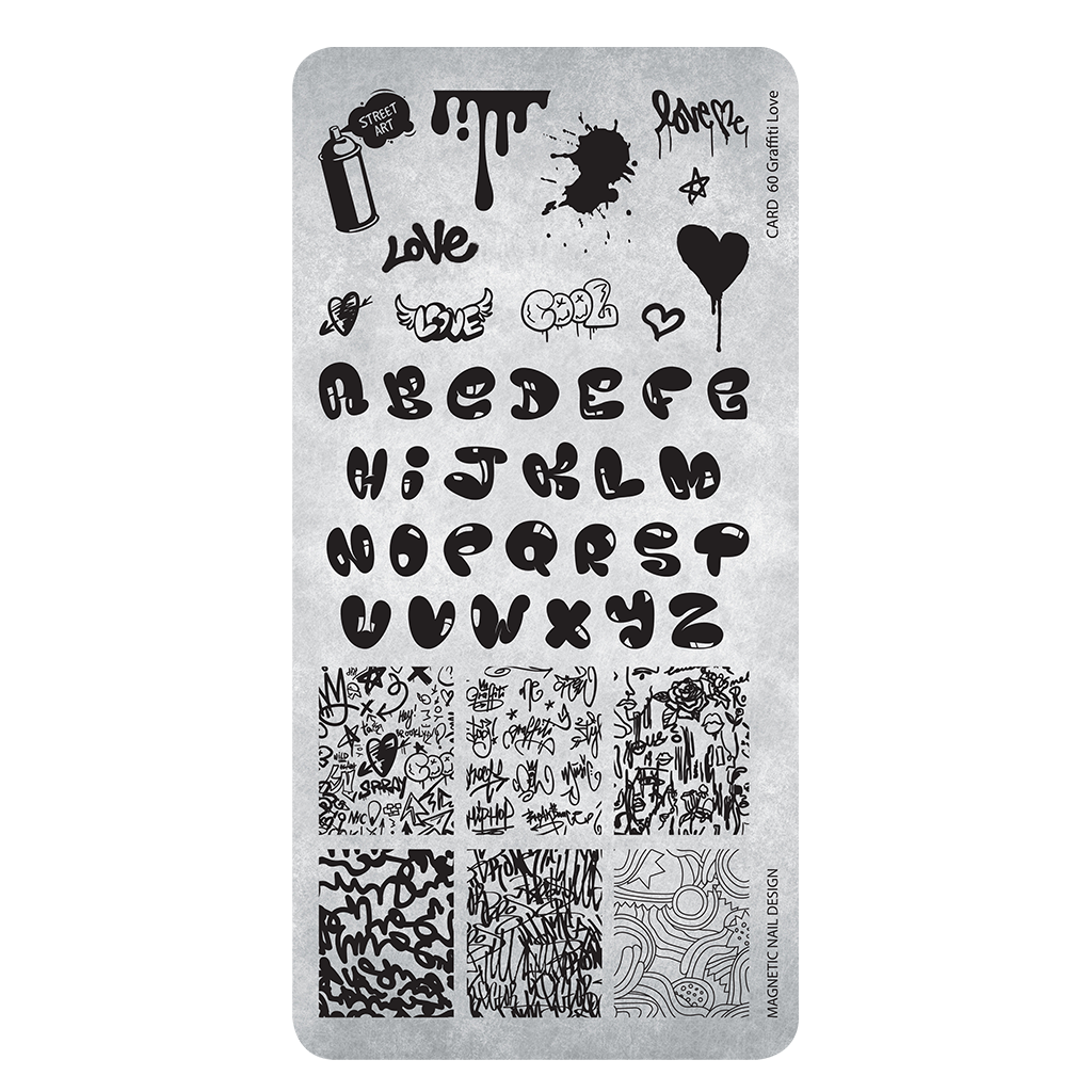 Stamping Plate 60 Graffiti Love