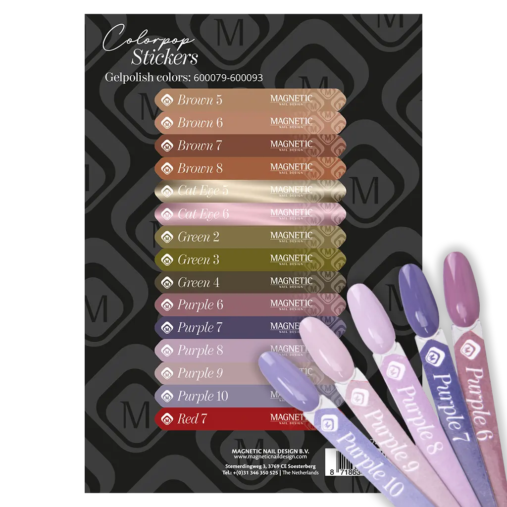 Magnetic Colorpop Stickervel Gelpolish 600079 t/m 600093