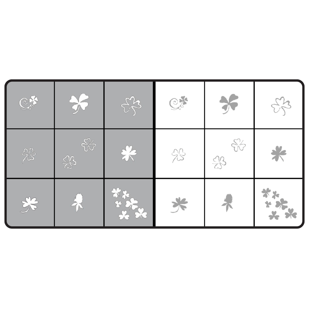 Airnails Stencil Clover