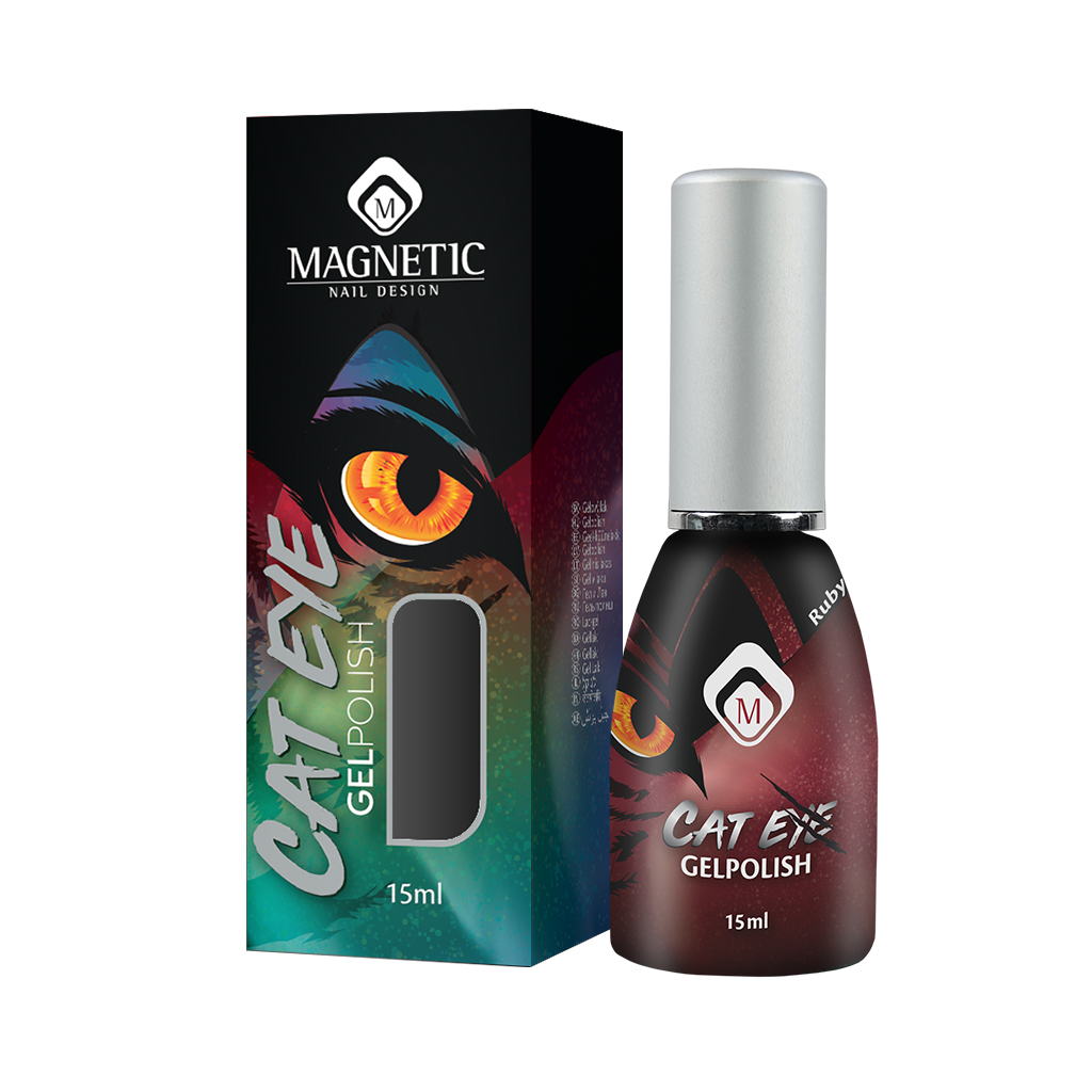 Magnetic Cat Eye Gelpolish Ruby 15 ml – Cat Eye Gellak – 10ForNails