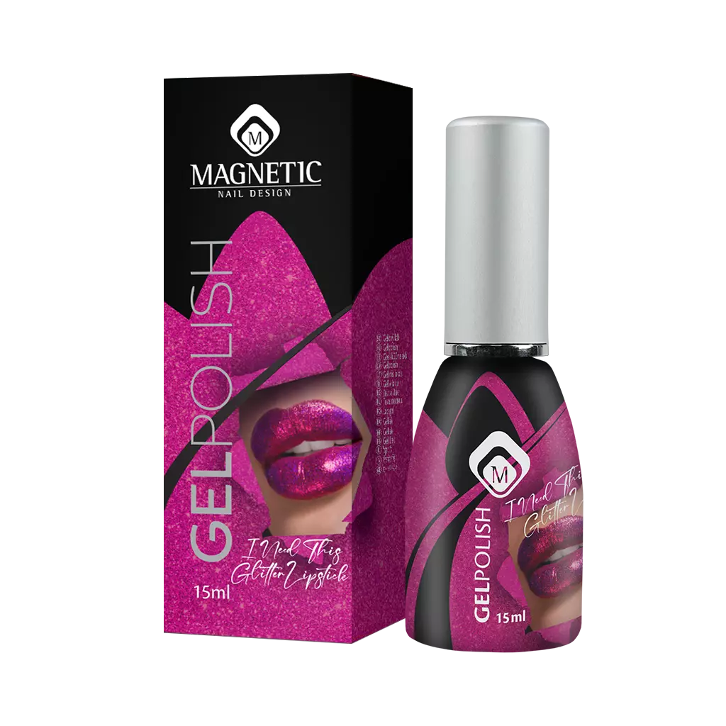 Magnetic Gelpolish I Need This Lipstick Glitter