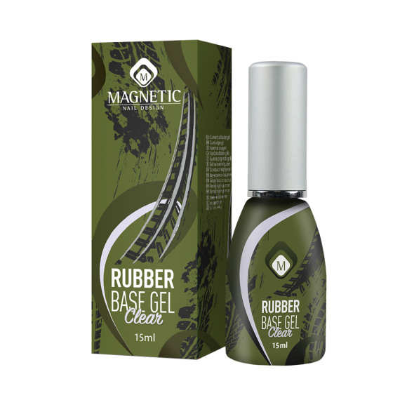 Magnetic Nail Design Rubber Base Clear Nail Gel 15ml