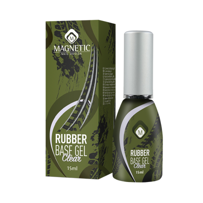 Magnetic Nail Design Rubber Base Clear Nail Gel 15ml