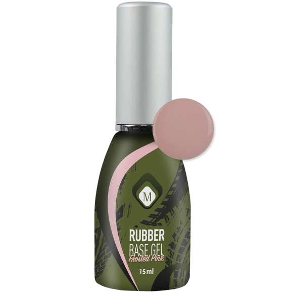 Magnetic Nail Design Rubber Base Gel Frosted Pink 15 ml