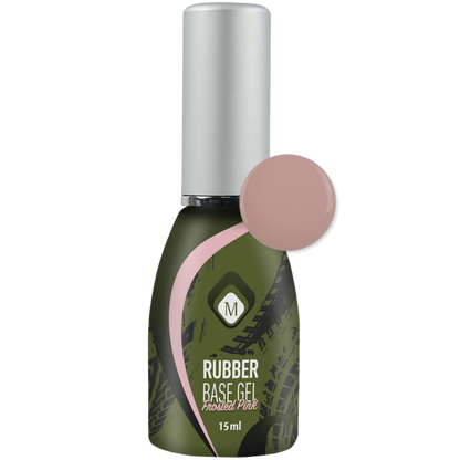 Magnetic Nail Design Rubber Base Gel Frosted Pink 15 ml