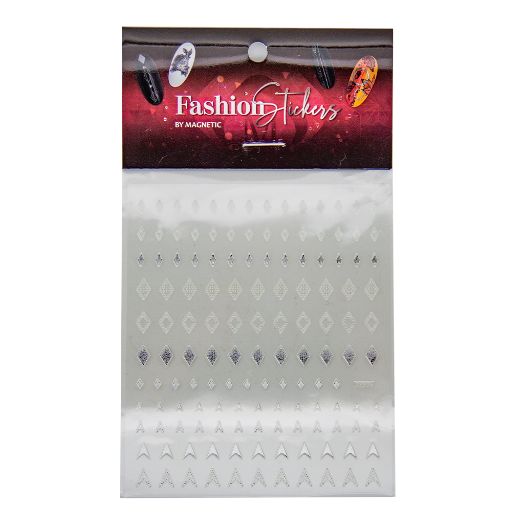 Magnetic Fashion Sticker Diamond Silver