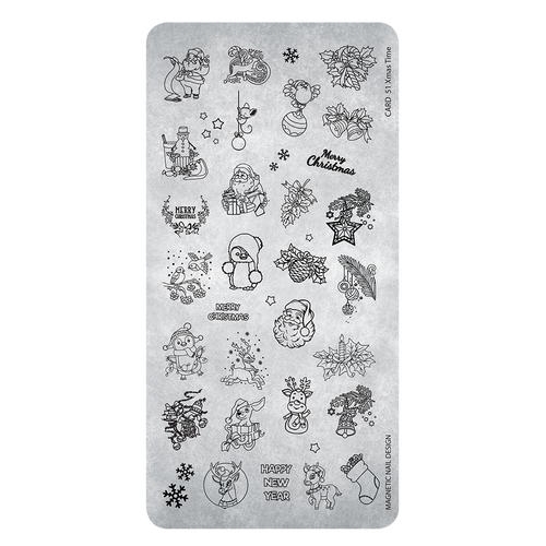 Stamping Plate 51 Xmas Time