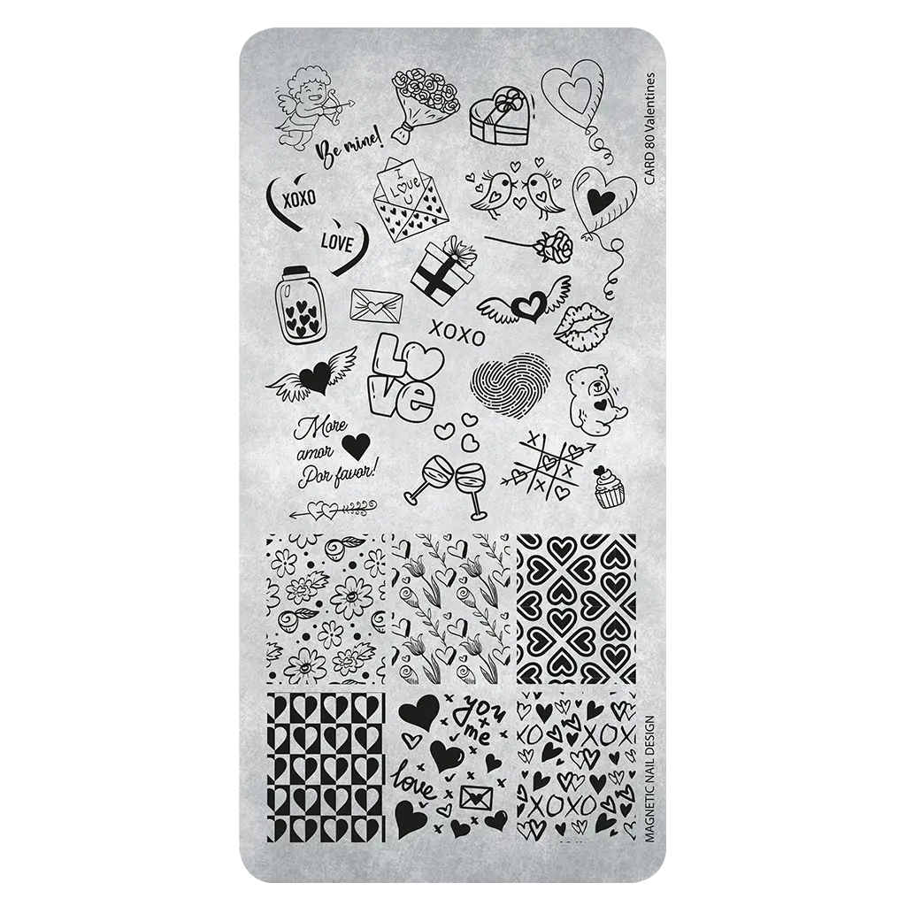 Magnetic Stampingplate 80 Valentines
