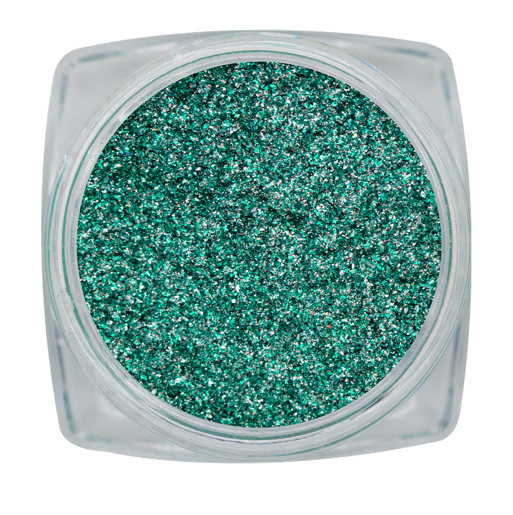 Magnetic Chrome Sparkle Green