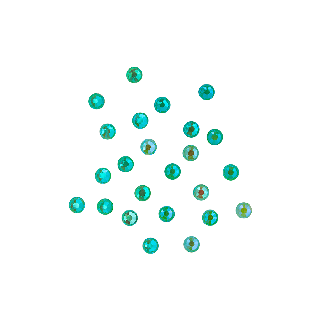 Rhinestones Neon Green 24 pcs M