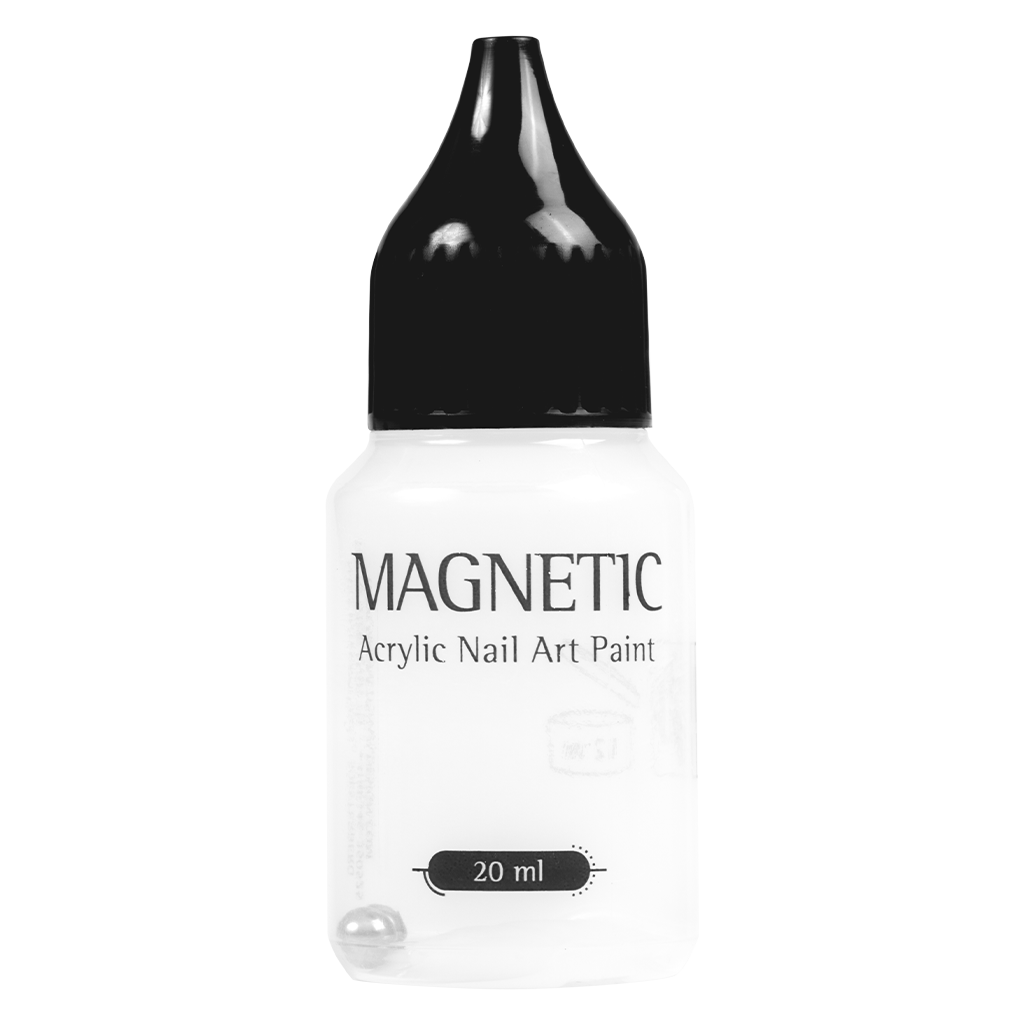Empty Paint Bottle with Black Cap