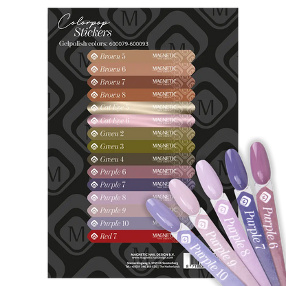 Magnetic Colorpop Stickervel Gelpolish 600079 t/m 600093