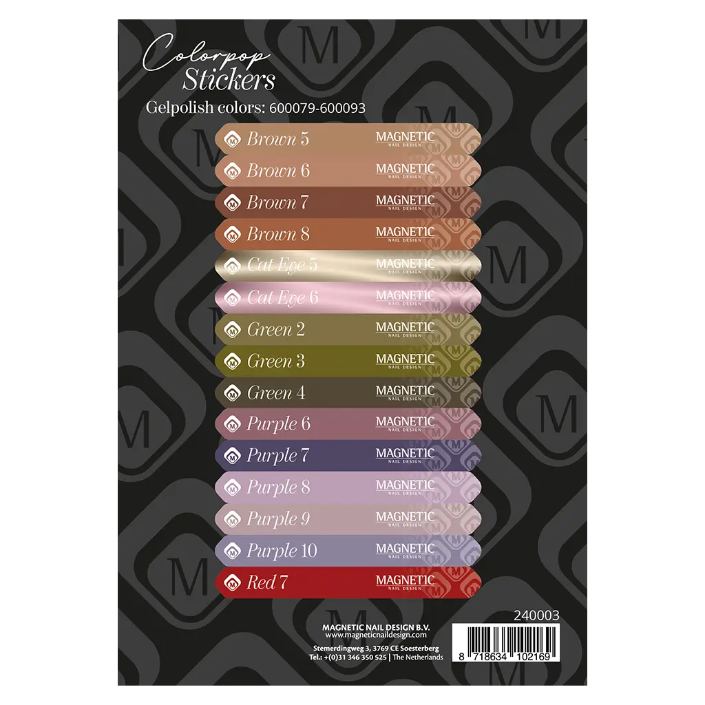 Magnetic Colorpop Stickervel Gelpolish 600079 t/m 600093
