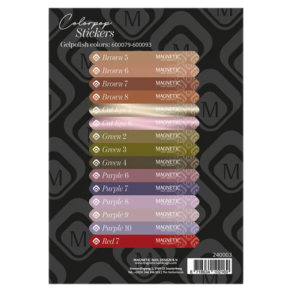 Magnetic Colorpop Stickervel Gelpolish 600079 t/m 600093