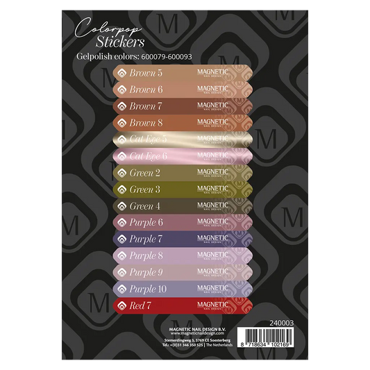 Magnetic Colorpop Stickervel Gelpolish 600079 t/m 600093