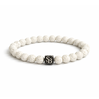 White Lava Stones (8mm)