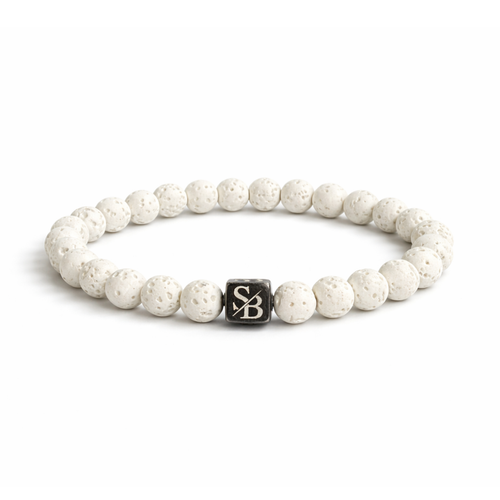 White Lava Stones (8mm)