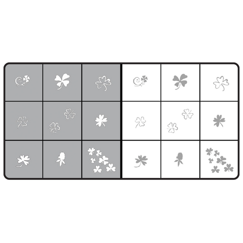 Airnails Stencil Clover