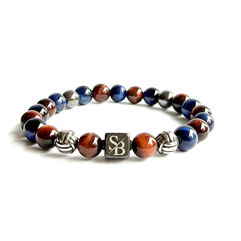 Zeus | Silver+ Stones (8mm)