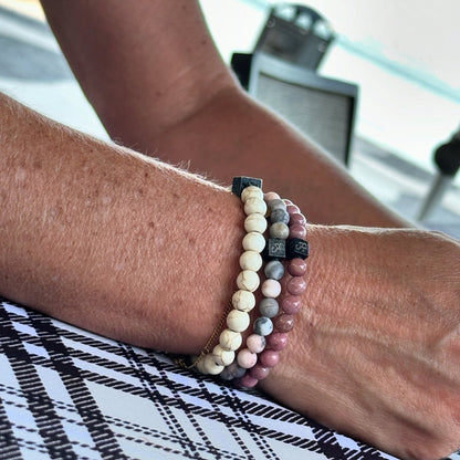 Matte Zebra Stones (6mm)
