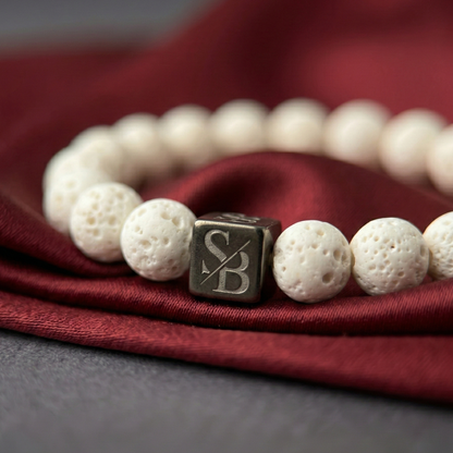 White Lava Stones (8mm)