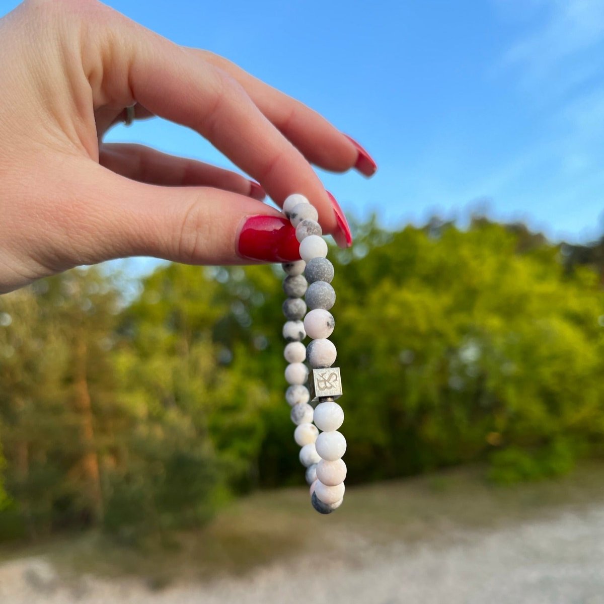 Matte Zebra Stones (6mm)