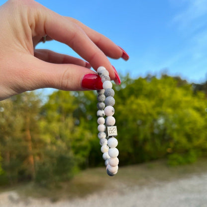 Matte Zebra Stones (6mm)
