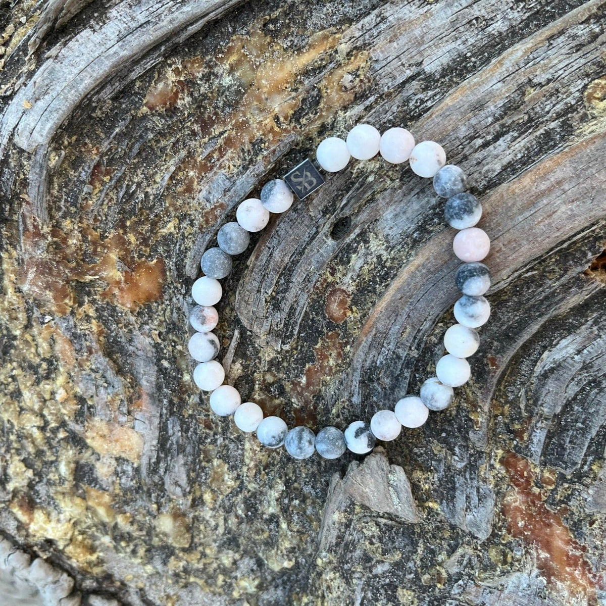 Matte Zebra Stones (6mm)