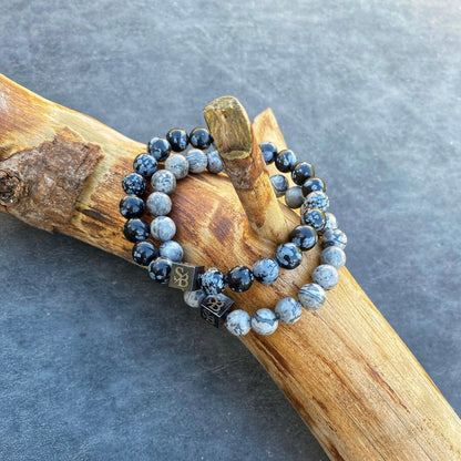 Snowflake Obsidian Stones (8mm)