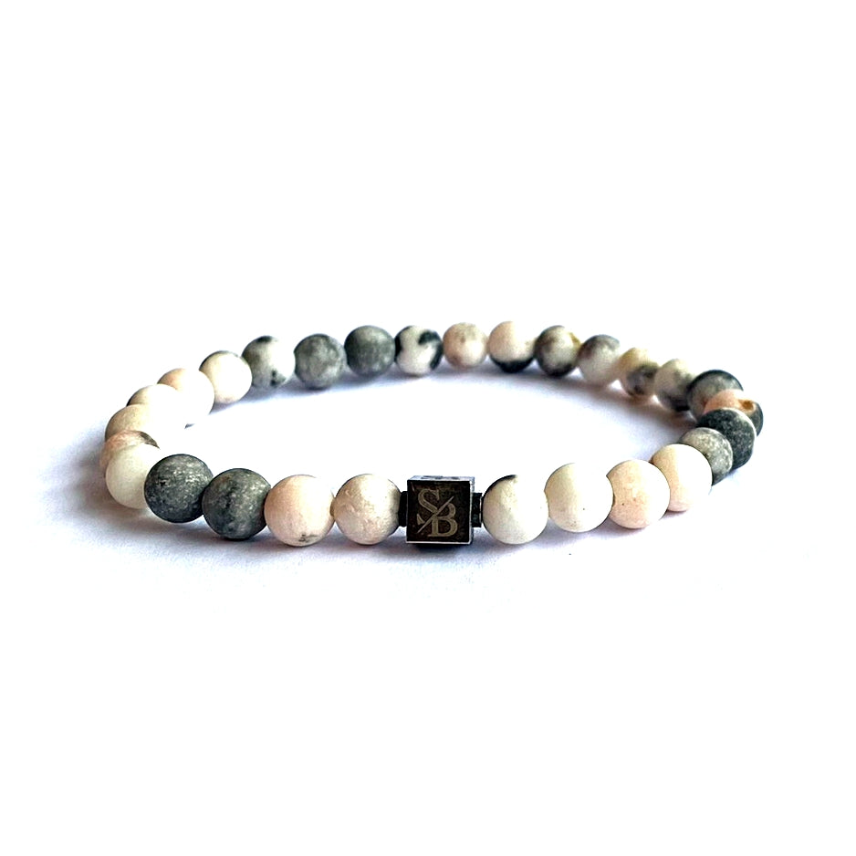 Matte Zebra Stones (6mm)
