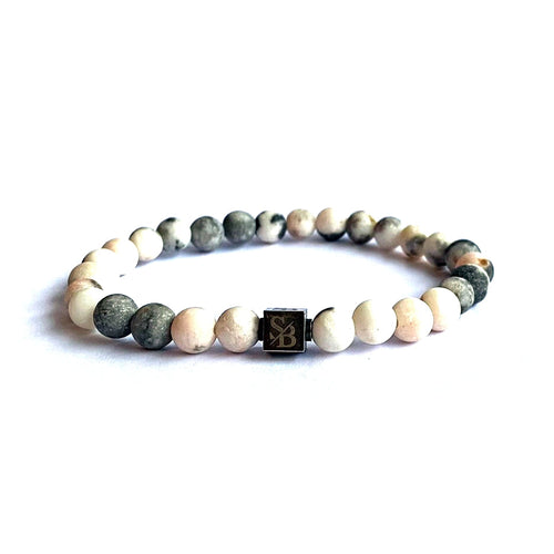 Matte Zebra Stones (6mm)