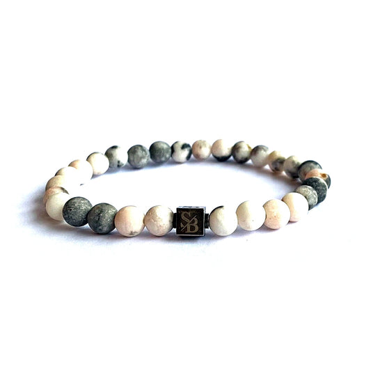 Matte Zebra Stones (6mm)