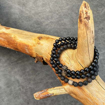 Matte Obsidian Stones (6mm)