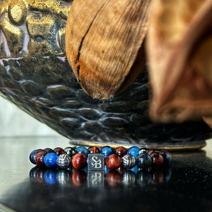 Zeus | Silver+ Stones (8mm)