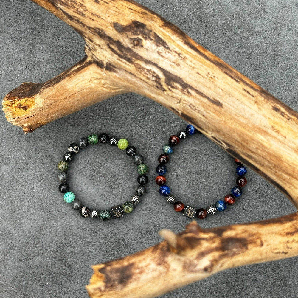 Zeus | Silver+ Stones (8mm)