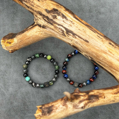 Zeus | Silver+ Stones (8mm)