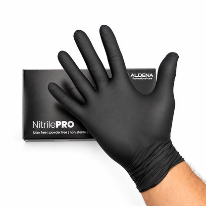 NitrilePRO Nitril Handschoenen Zwart 100 Stuks