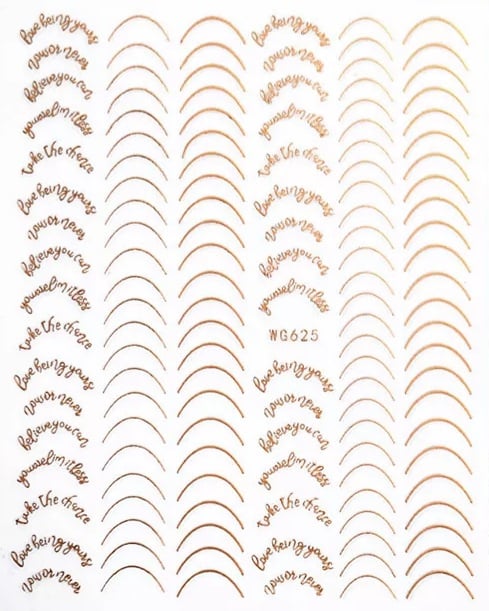 PNS Sticker WG625 RoseGold – Nagelstickers Rosé goud
