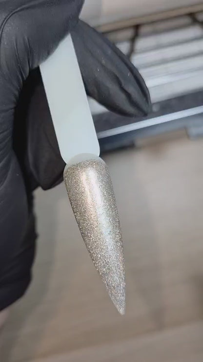 TFN Gellak D338 Wit Goud Glitter
