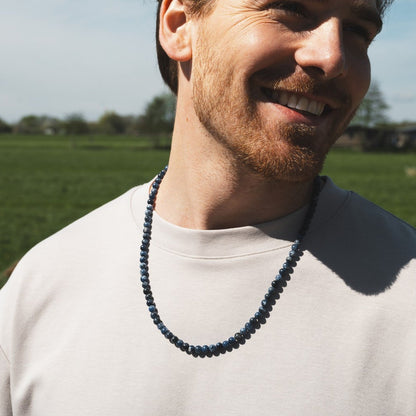 Royal Lapis Necklace (6mm)