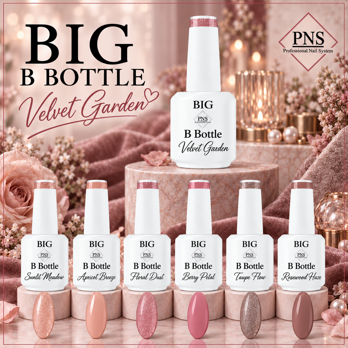 PNS BIG B Bottle Velvet Garden Collection