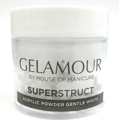 Gelamour Superstruct Acryl powder Gentle White /Soft White 25 gr