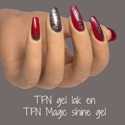 Magic shine gel en TFN gel lak rood voordeelkit
