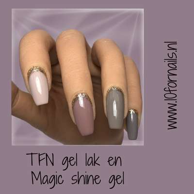 Magic shine gel en TFN gel lak nude voordeelkit