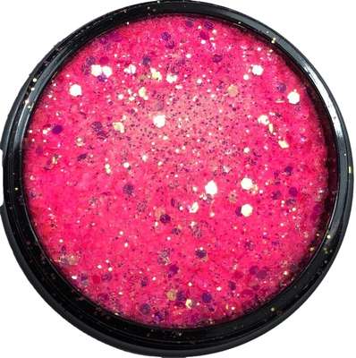 Glitter dust neon roze  nr 15414